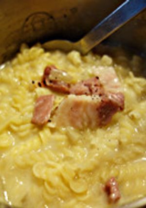 山ごはん｜超時短クリームパスタ-レシピのメイン写真