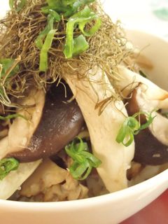 焼きキノコとキノコ味噌の丼ぶり-レシピのメイン写真