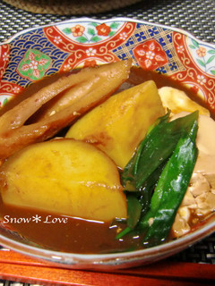 さつまいもと豆腐の味噌煮込み鍋-レシピのメイン写真