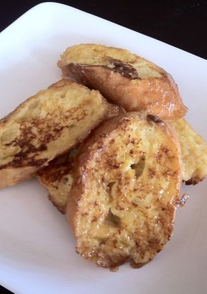 メープルシロップで焼くフレンチトースト-レシピのメイン写真