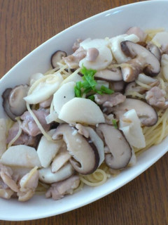 長芋と鶏肉の和風パスタ-レシピのメイン写真