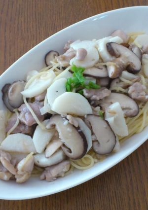 長芋と鶏肉の和風パスタ-レシピのメイン写真