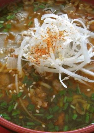 勝浦タンタンメン風 インスタントラーメン-レシピのメイン写真
