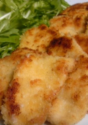 鶏ムネ肉　パン粉バター焼き-レシピのメイン写真