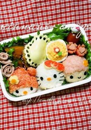 ＊キャラ弁＊マイメロ・キティ・ララ-レシピのメイン写真