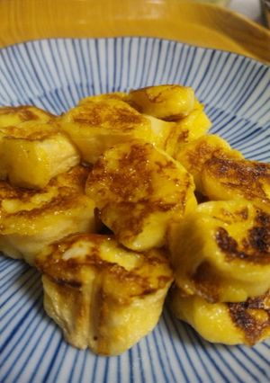 片手でヒョイぱくっ☆麸レンチトースト-レシピのメイン写真