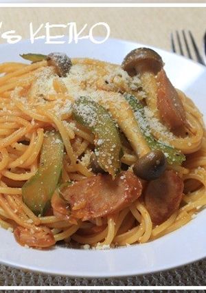 セロリとしめじのナポリタン-レシピのメイン写真