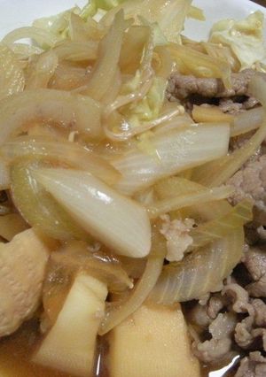 玉ねぎしゃきしゃき☆すき焼き風-レシピのメイン写真