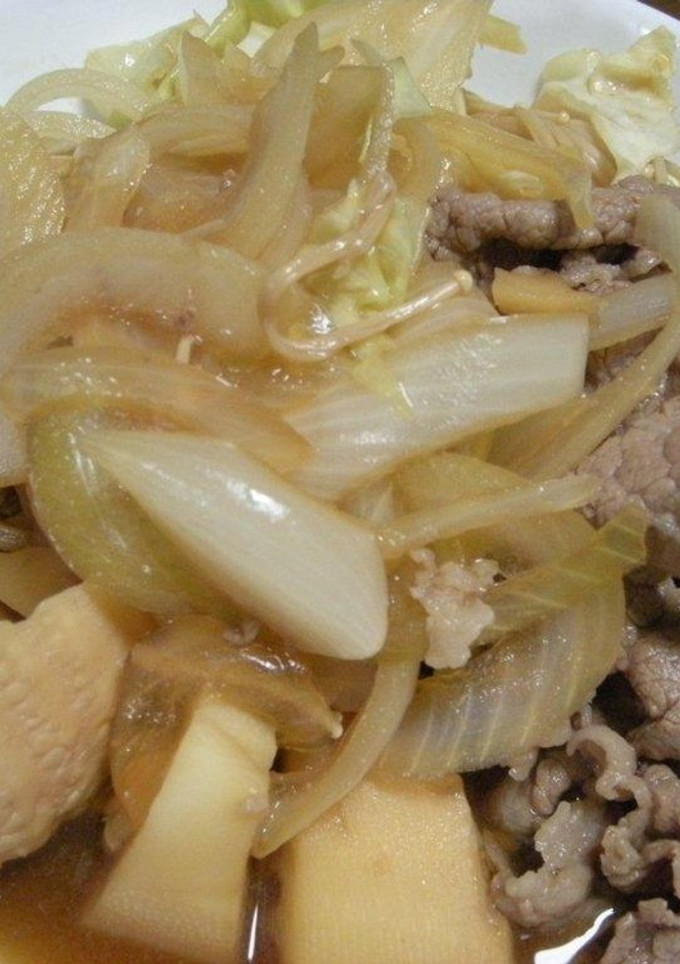 玉ねぎしゃきしゃき☆すき焼き風-レシピのメイン写真