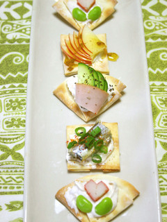 餃子の皮で☆カナッペ作ろ♪-レシピのメイン写真