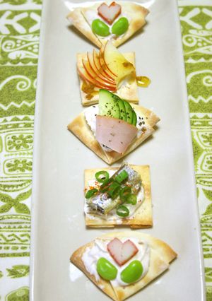 餃子の皮で☆カナッペ作ろ♪-レシピのメイン写真