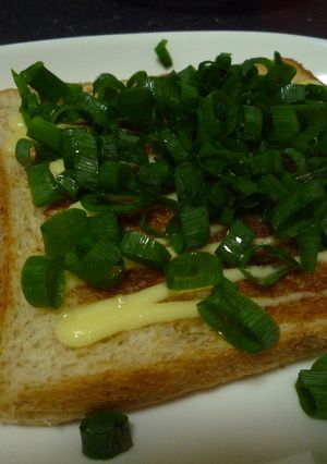 激うま！焼き肉のタレネギマヨトースト-レシピのメイン写真