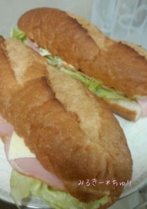 簡単に美味しく＊バケットサンド-レシピのメイン写真