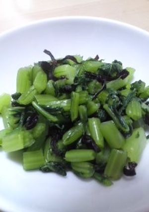かぶの葉の塩昆布あえ-レシピのメイン写真