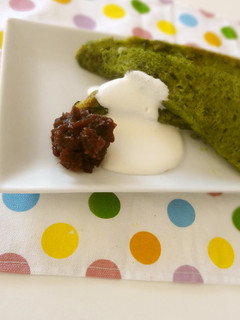 抹茶deフレンチトースト〜小豆のせ-レシピのメイン写真