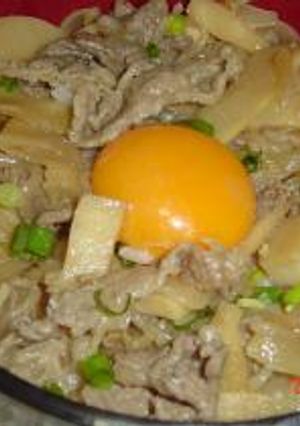 すき焼き風牛丼-レシピのメイン写真