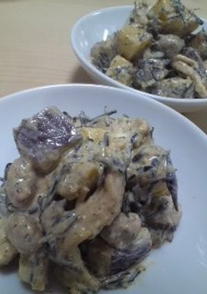 鶏とさつまいものごま風味サラダ-レシピのメイン写真