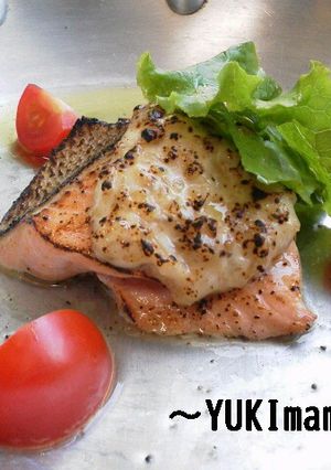 鮭のねぎ塩チーズソースのグリル-レシピのメイン写真