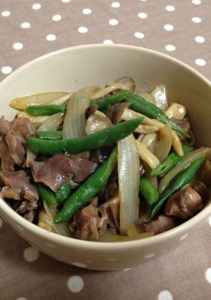 砂肝の野菜炒め-レシピのメイン写真