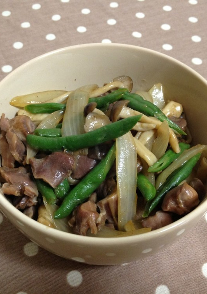 砂肝の野菜炒め-レシピのメイン写真