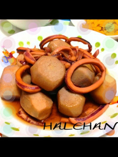 母の味☆里芋とイカの煮物-レシピのメイン写真