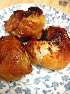 肉巻きおにぎり♪-レシピのメイン写真