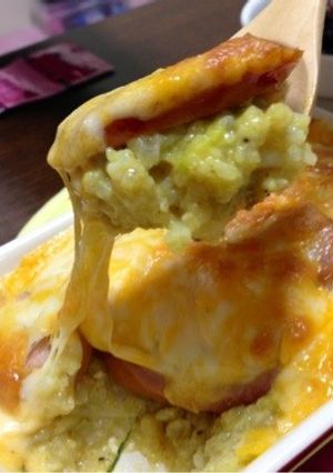 鍋のおじやで♪カレードリア♪-レシピのメイン写真