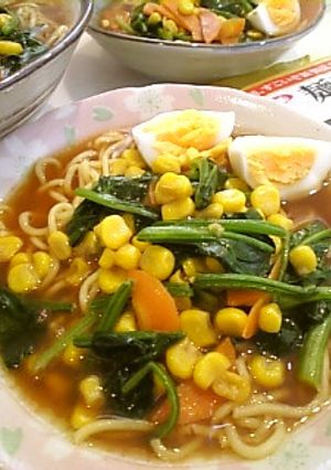 即席ラーメンｄｅバターしょうゆラーメン☆-レシピのメイン写真