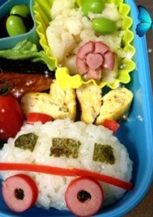キャラ弁！救急車-レシピのメイン写真