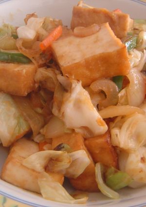 厚揚げとキャベツの味噌炒め-レシピのメイン写真