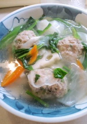生姜入り肉団子スープ-レシピのメイン写真