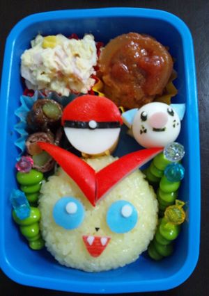 ポケモン☆ビクティニ　キャラ弁-レシピのメイン写真