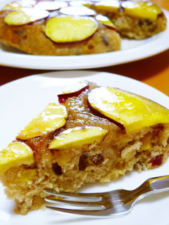 フライパンde粒あん入りさつまいもケーキ-レシピのメイン写真