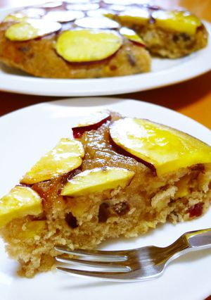 フライパンde粒あん入りさつまいもケーキ-レシピのメイン写真