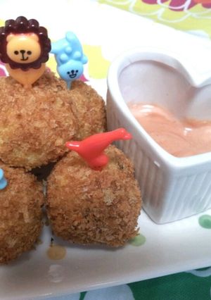揚げない♪３種チーズのさつま芋コロッケ-レシピのメイン写真