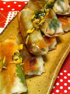 ヘルシー白菜とささみの春巻き♪-レシピのメイン写真