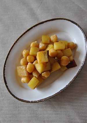 さつまいもとひよこ豆のはちみつしょうゆ-レシピのメイン写真