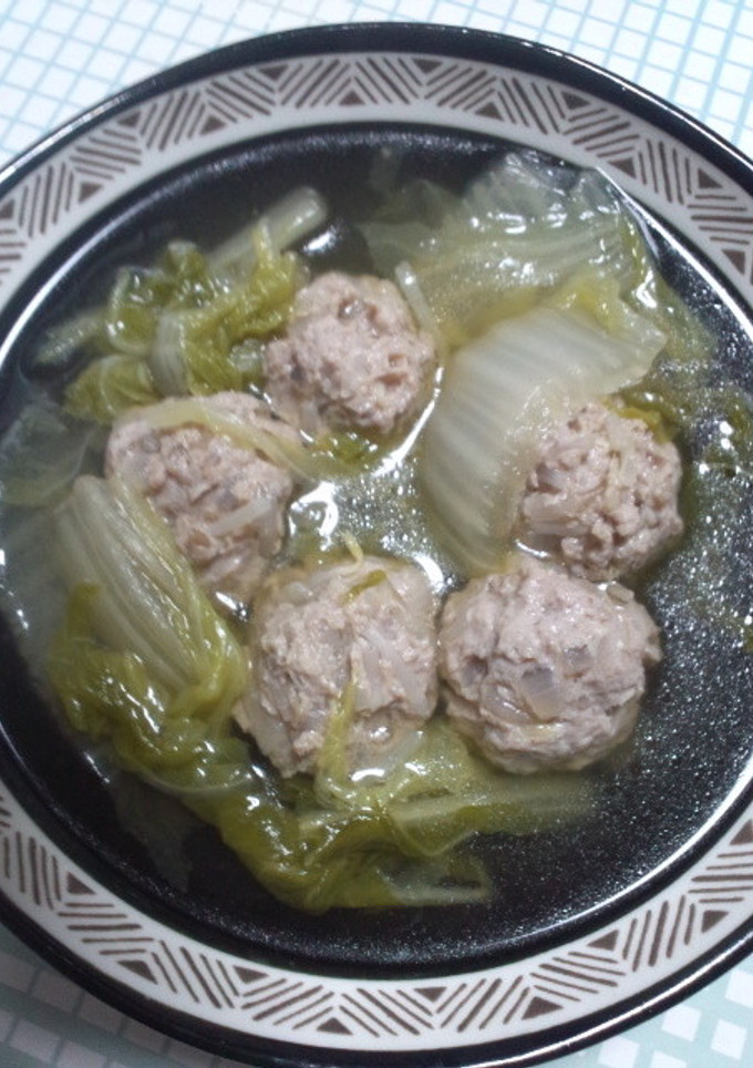 肉だんごと白菜のスープ-レシピのメイン写真