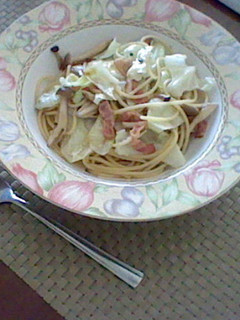 イケ麺笑*しめじとキャベツのスパゲティ-レシピのメイン写真