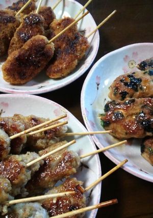 三色つくね（赤）•（緑）•（白）-レシピのメイン写真
