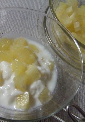 ＭＹ　朝食りんごのよーぐると-レシピのメイン写真