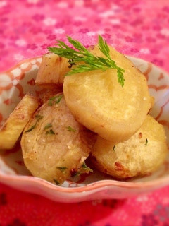 **さつまいものおかず!ガーリックソテー-レシピのメイン写真