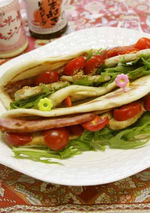 ナンで作る里芋サンド-レシピのメイン写真