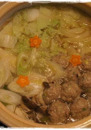 ✿我が家の塩味ベースで肉団子鍋✿-レシピのメイン写真