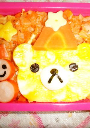 X'mas 簡単すぎるリラックマ弁当-レシピのメイン写真