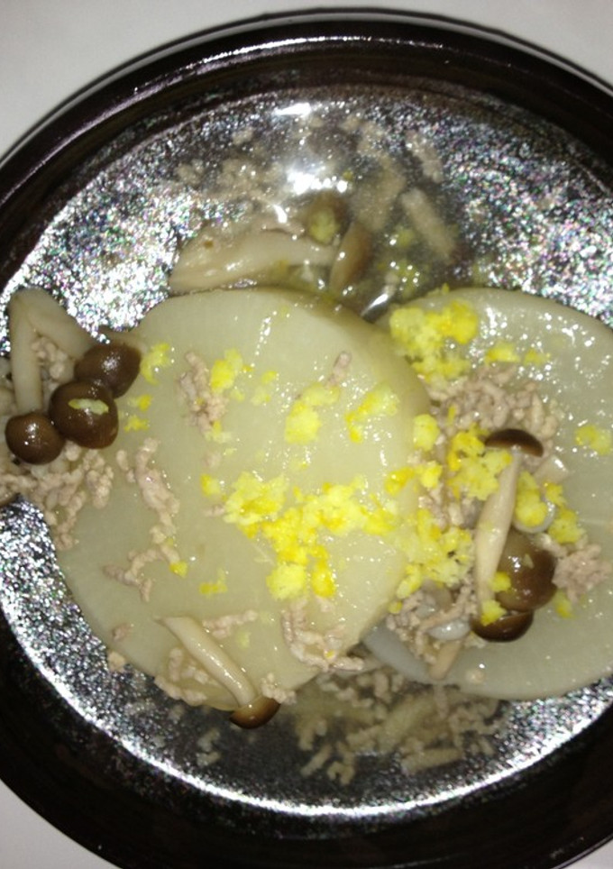 大根と豚挽肉のあんかけ煮物柚子風味-レシピのメイン写真