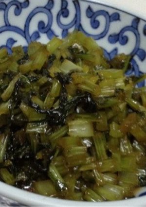 お子様向け甘め カブの葉の油炒め-レシピのメイン写真