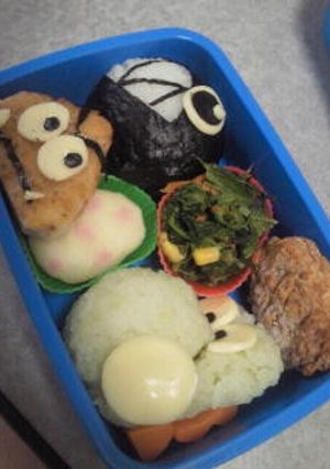 キャラ弁☆スーパーマリオ(ヨッシー&卵)-レシピのメイン写真