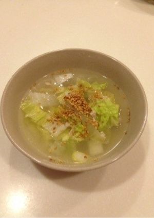 白菜のさっぱりスープ-レシピのメイン写真