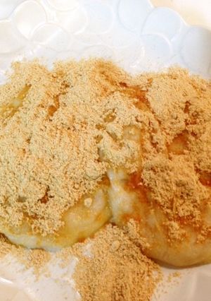 お麩で黄粉もち~♪-レシピのメイン写真